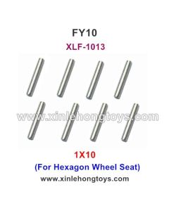 FeiYue FY10 Parts 1X10 Steel Pipe, Iron Rod XLF-1013 (For Hexagon Wheel Seat)
