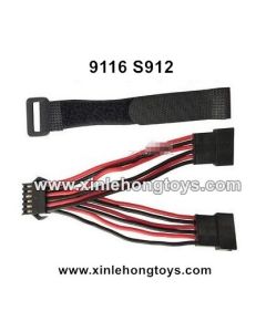 XinleHong Toys 9116 S912 Parts New Version Double Battery Plug Conversion Wire